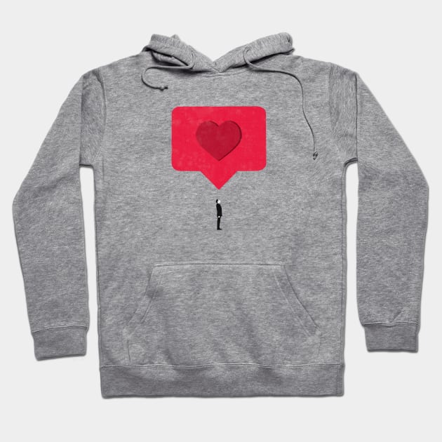 Social media love Hoodie by maivisto